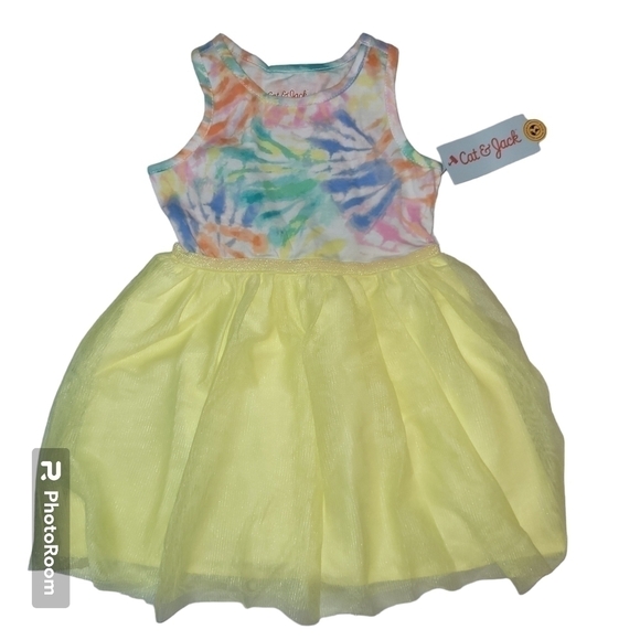 TODDLER Girls' Cat & Jack Tie-Dye Tutu Tank Top Dress - Picture 1 of 3